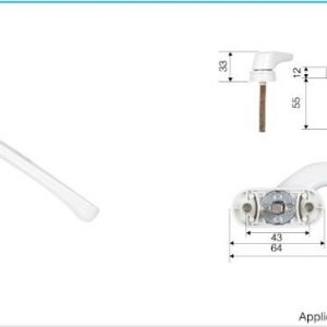 Handle Jendela Casement BOYU BY-SZS24
